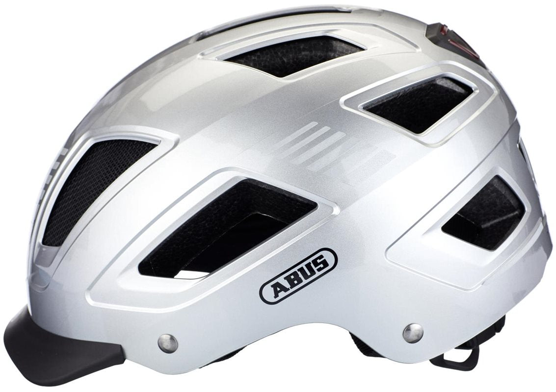 Abus Cykelhjälm Hyban 2.0 Signal Silver
