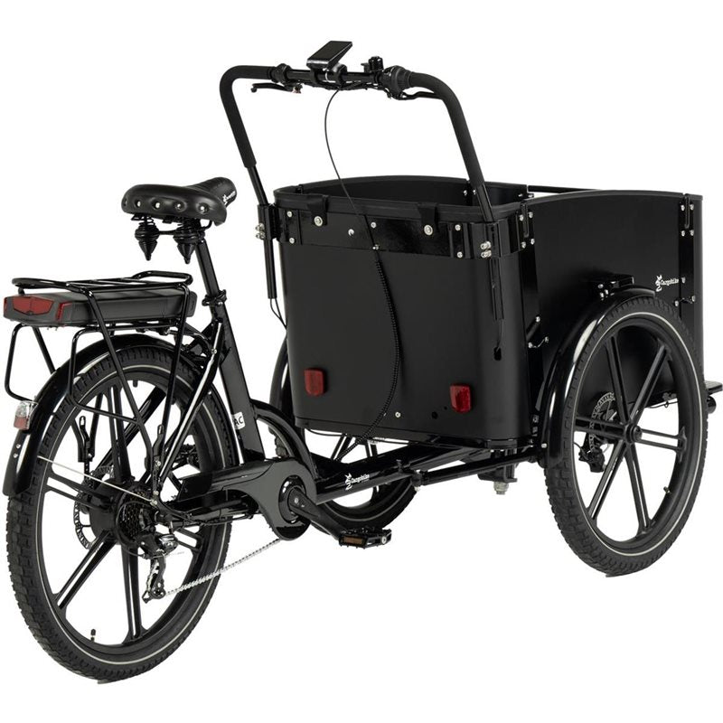 Cargobike Lådcykel EL Flex Dog Black