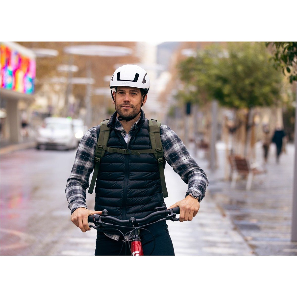 Cykelhjälm Lazer CityZen KinetiCore Matte White