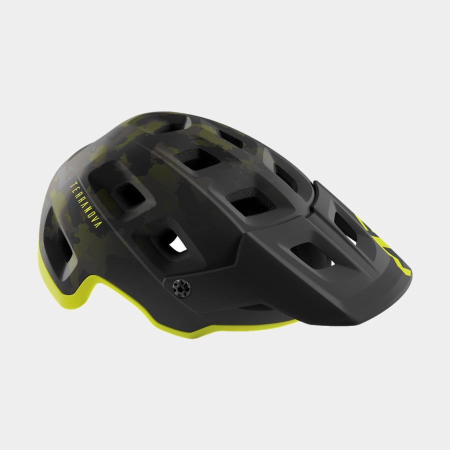 Cykelhjälm MET Terranova grön camo