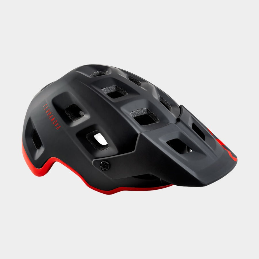 Cykelhjälm MET Terranova MIPS svart/röd