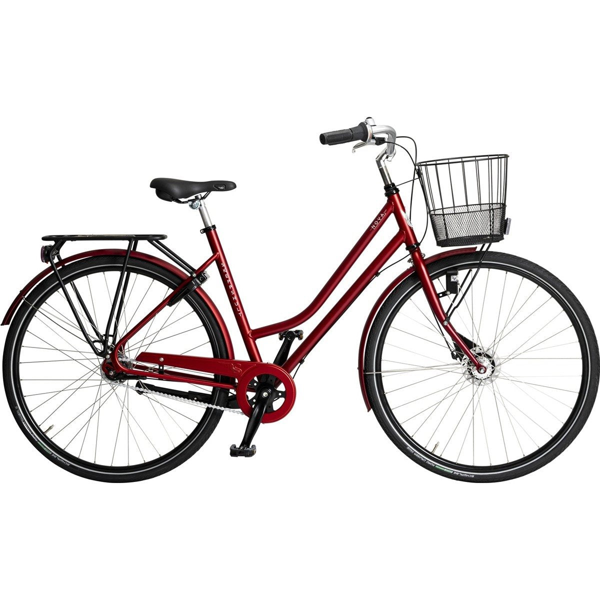 Damcykel Skeppshult Nova 7-Vxl Flamröd Matt