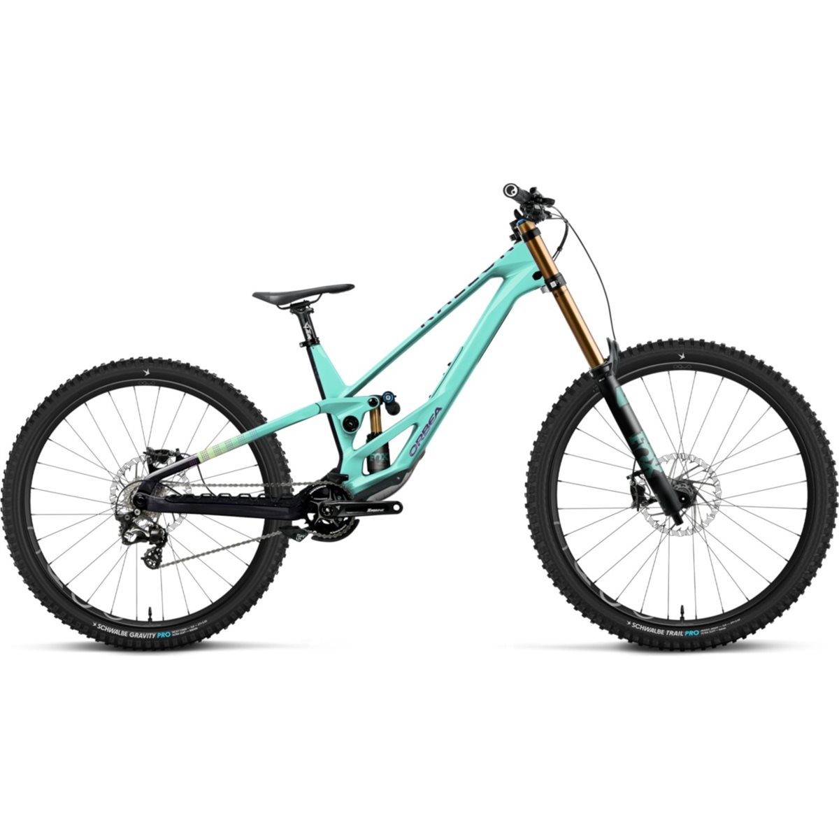 Downhillcykel Orbea Rallon D-LTD 450 Aloha Green/Fantasy Purple Carbon