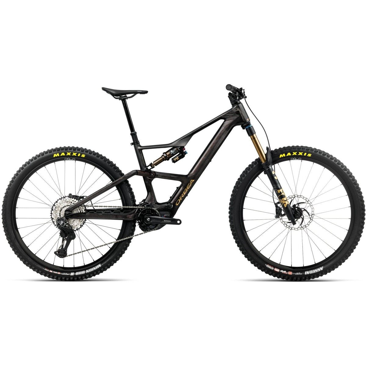El MTB Orbea Rise LT M10 630W XT Di2 Cosmic Carbon View/Golden Sand
