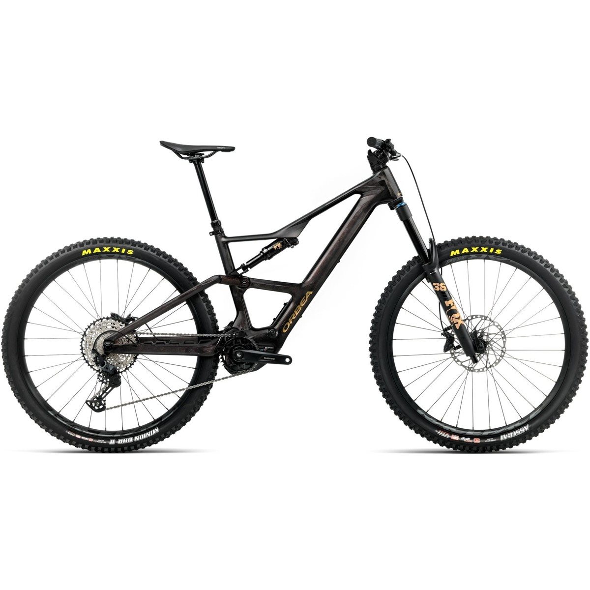 El MTB Orbea Rise LT M20 630W Cosmic Carbon View/Golden Sand