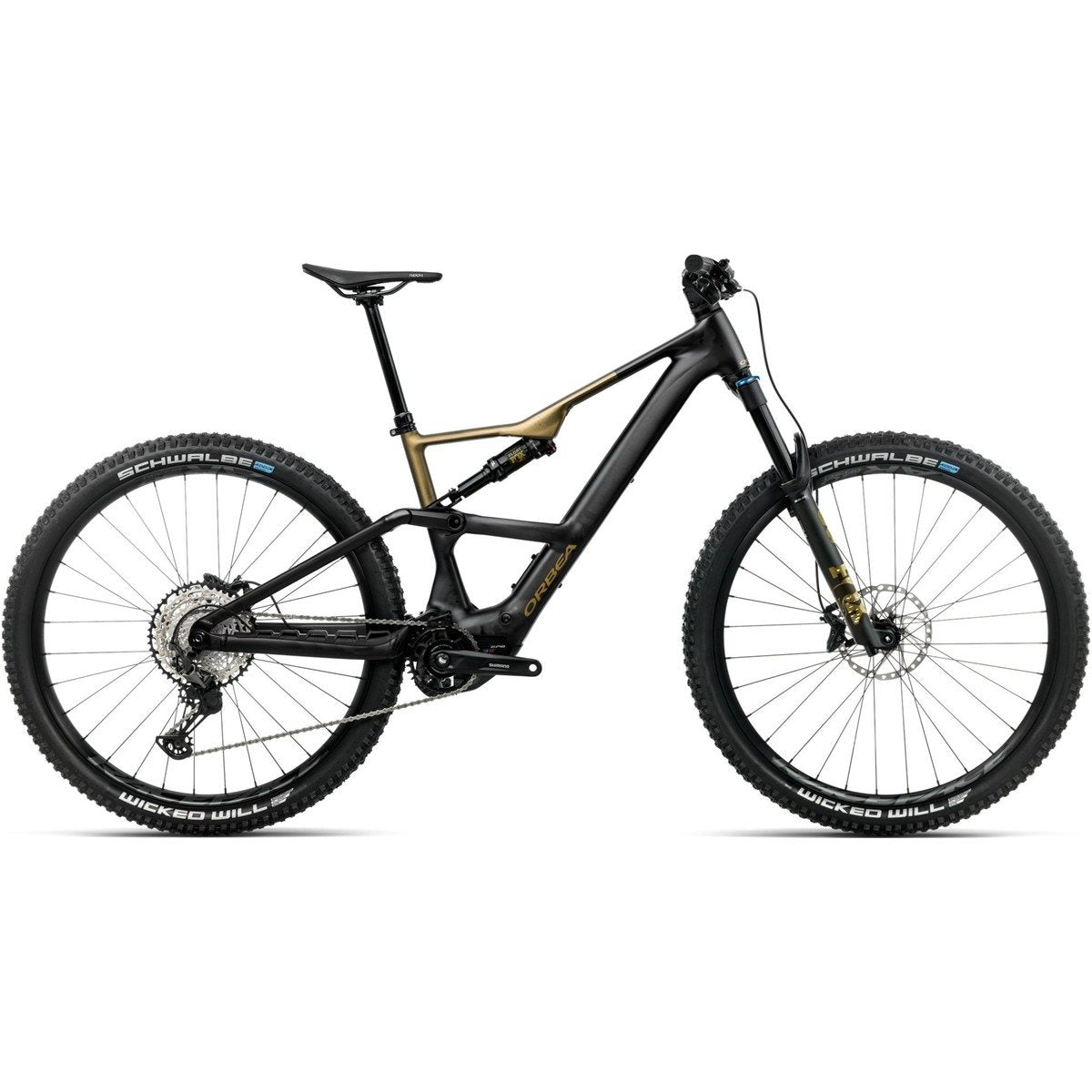 El MTB Orbea Rise SL H10 630Wh Diamond Black/Splash Olive Green