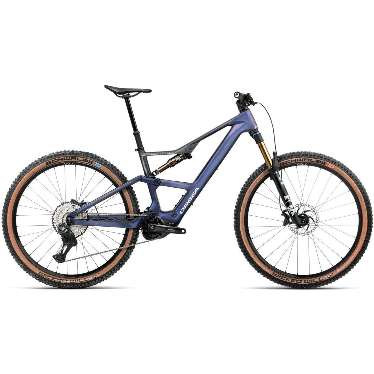 El MTB Orbea Rise SL M10 630W XT Di2 Tanzanite Carbon View/Carbon Raw