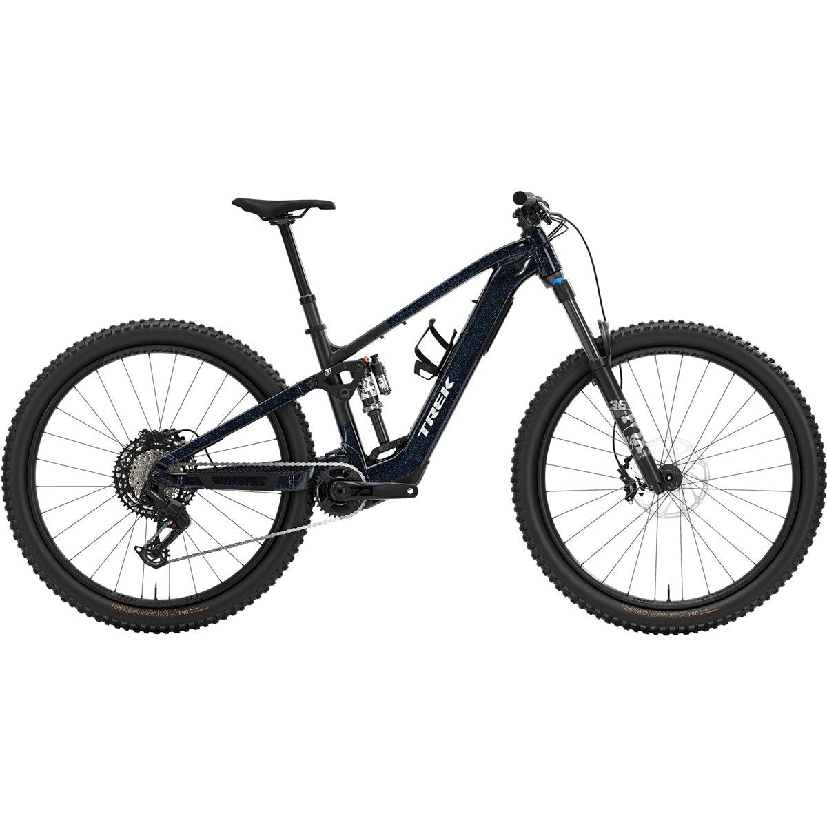 El MTB Trek Fuel+ EX 8 Gen 2 TQ 580 Wh Black/Purple Flip Splatter