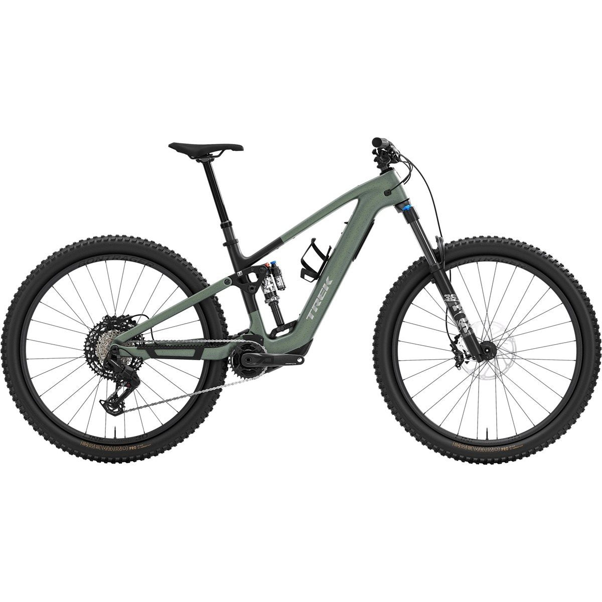 El MTB Trek Fuel+ EX 9.7 Gen 2 TQ 580 Wh Lichen Green/Keswick Green Splatter