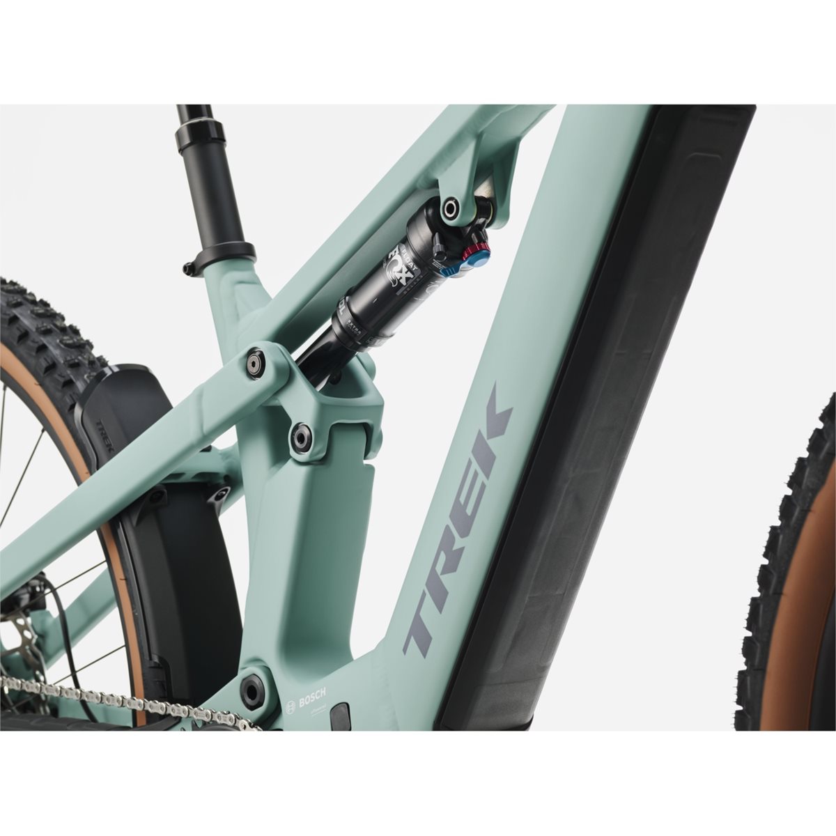 El MTB Trek Powerfly+ FS 8 Gen 4 800Wh Blue Sage/Catalina Fog