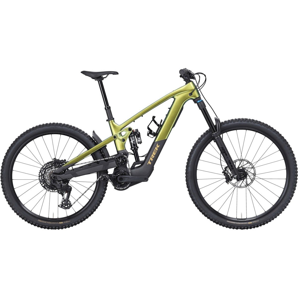 El MTB Trek Slash+ 9.7 TQ 580 Wh Chameleon Green/Dark Web