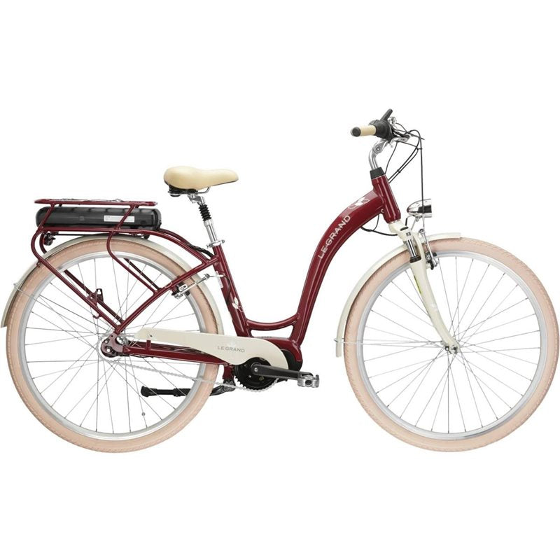 Elcykel Dam Kross Le Grand eLille 3 Cherry/White