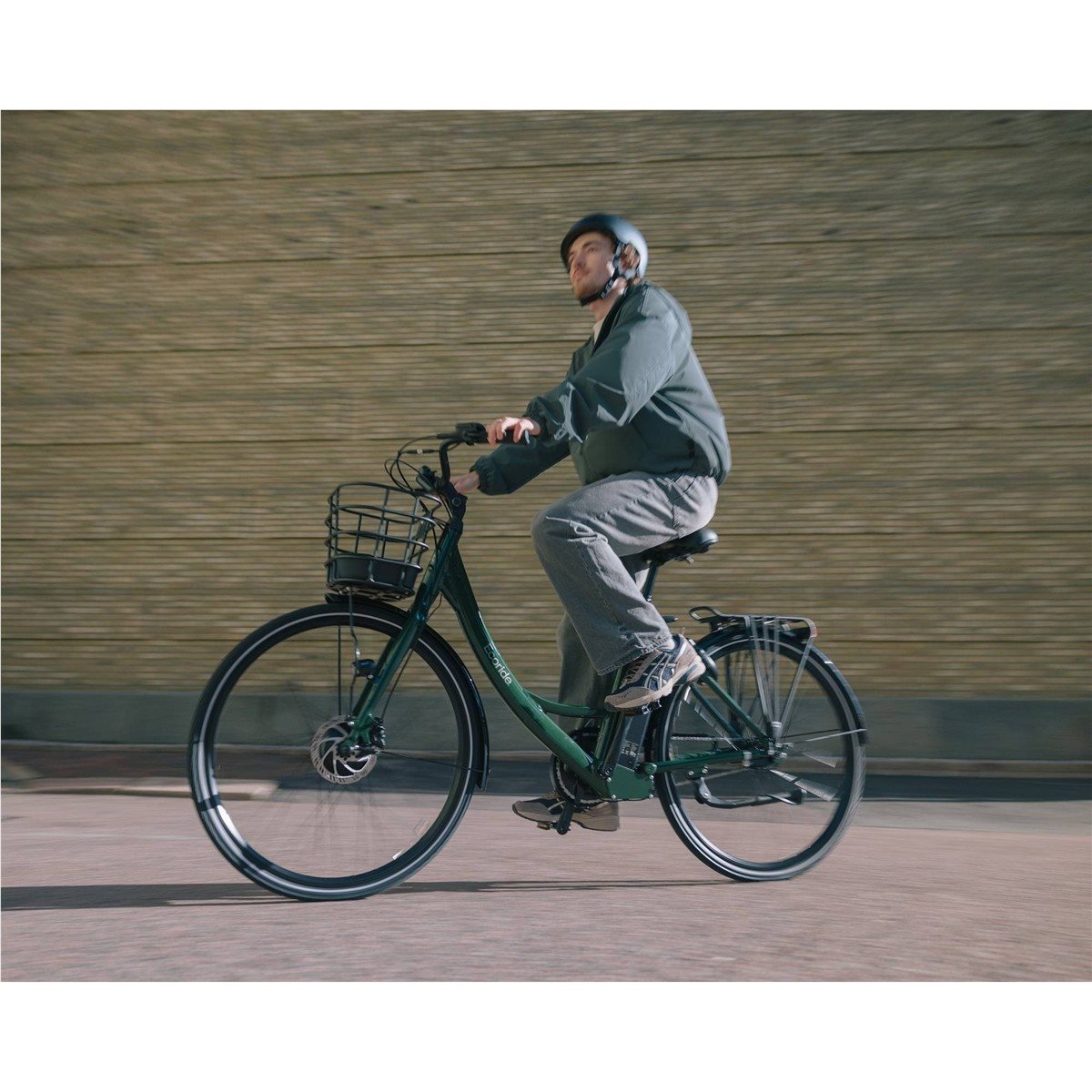 Elcykel Ecoride Ambassador 3 Hub Fotbroms Green