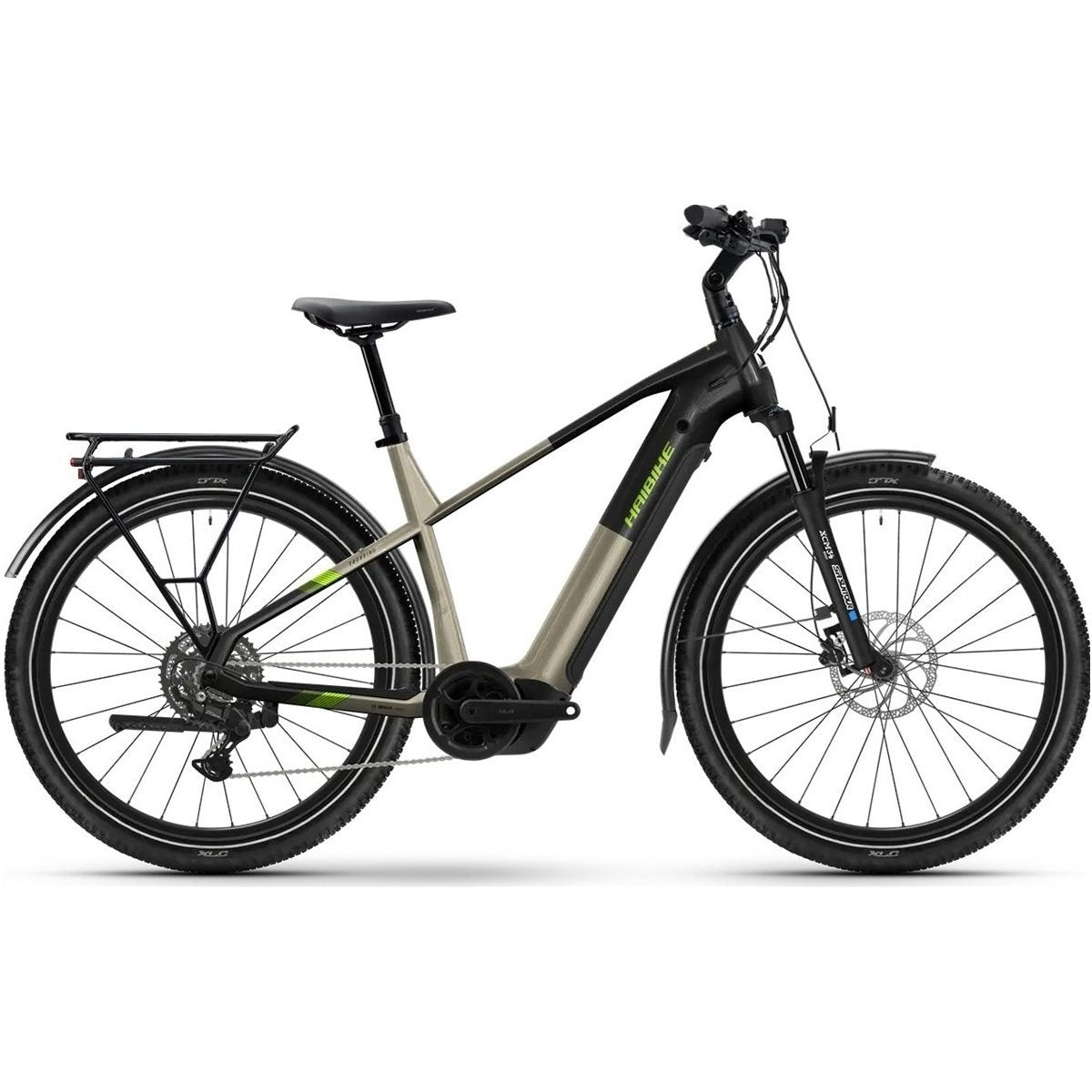 Elcykel Hybrid Haibike TREKKING 4 High Calm Sand/Lime