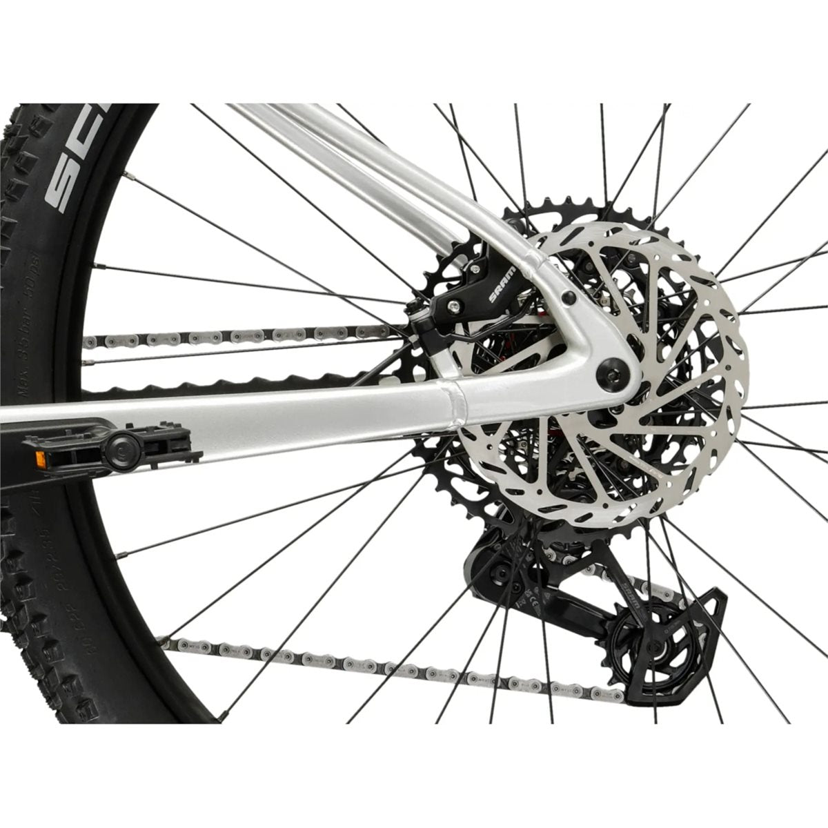 Elcykel hybrid Kross Influx Hybrid 5.0 W 800 Silver/Blue