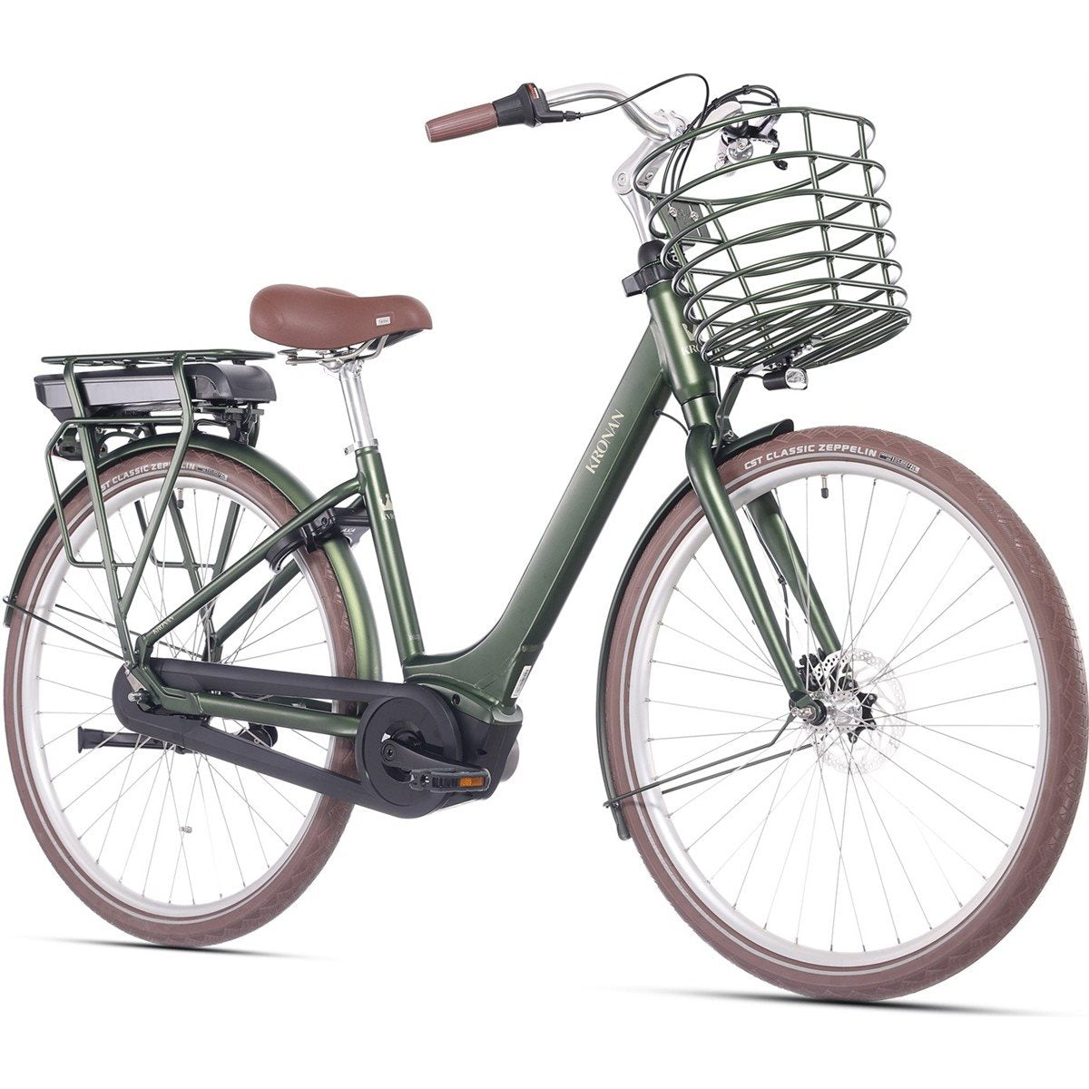 Elcykel Kronan Kvick Skogsgrön