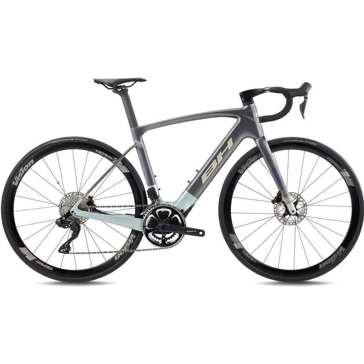 Elcykel Racer BH iRS1 Carbon 1.5 Anthracite/Lime/Sea Blue