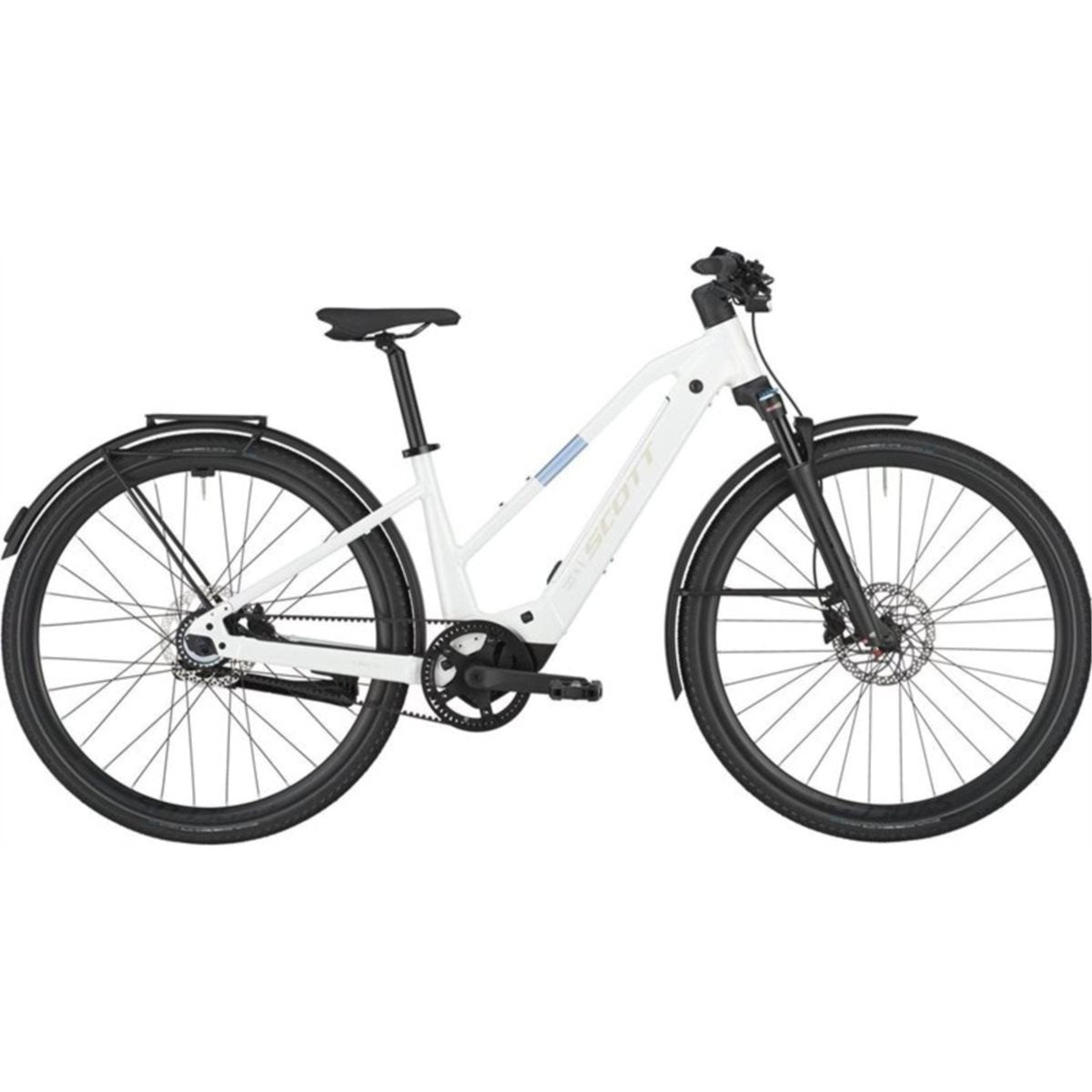 Elcykel Scott Passage 10 Belt Slope SAMPLE Bianco White S