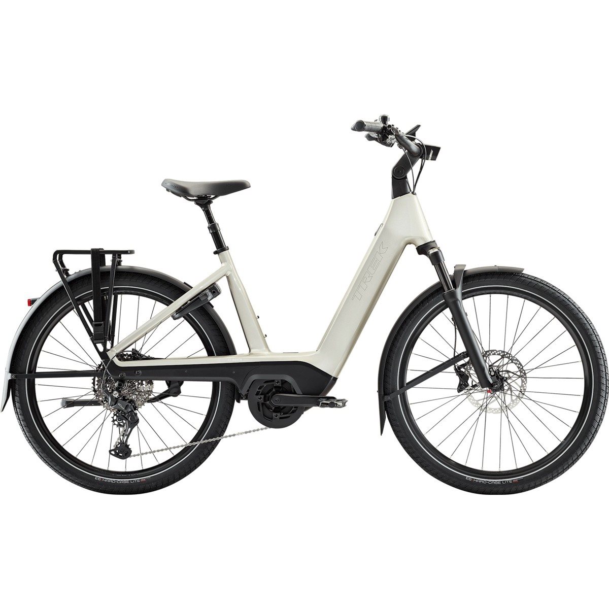 Elcykel Trek Charter+ 5 540Wh Lowstep Lunar Silver