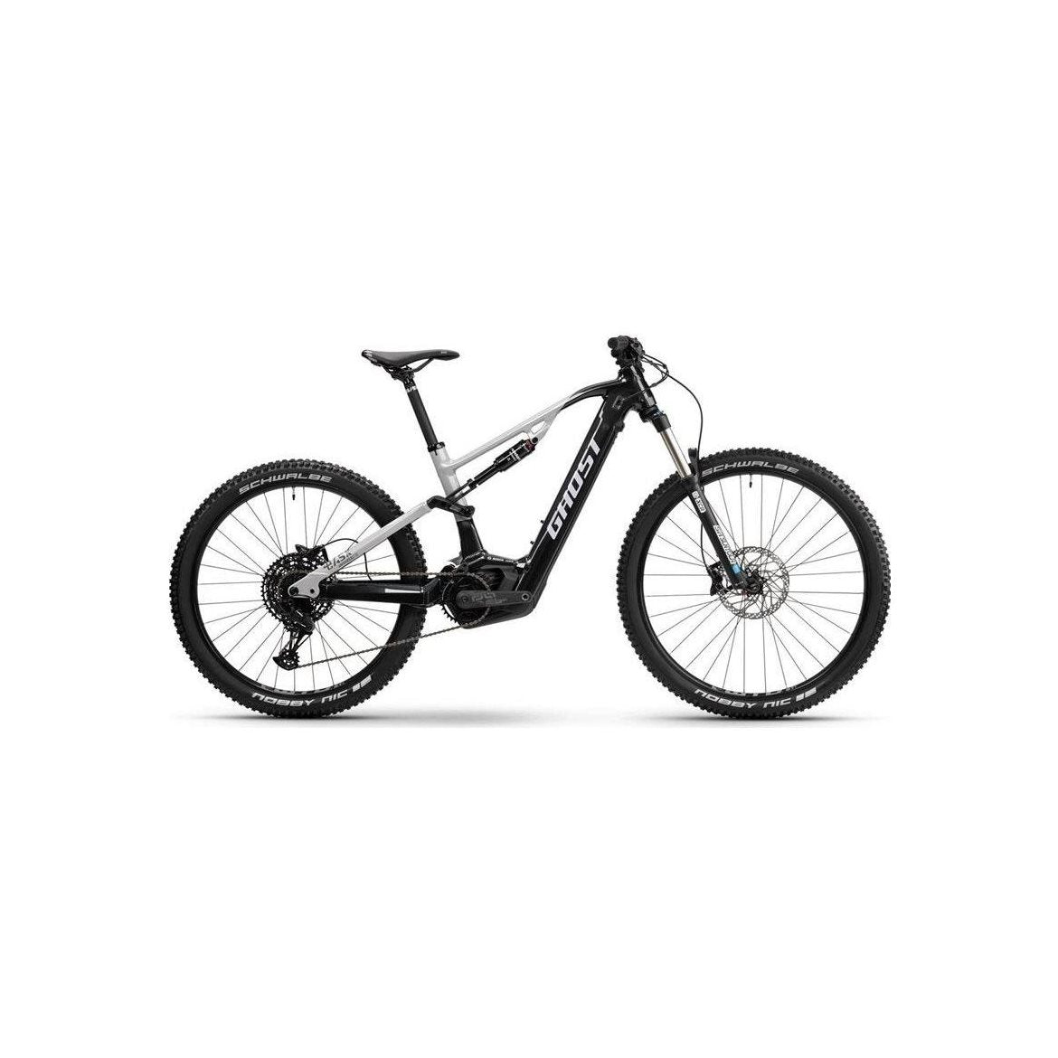 Ghost EL-MTB E-ASX 130 Universal Metallic Anthrazit/Light Grey Gloss