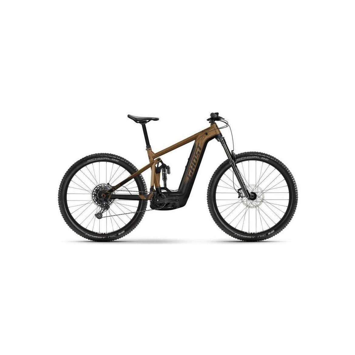Ghost EL-MTB E-RiotTrail Advanced Black/Gold Glossy