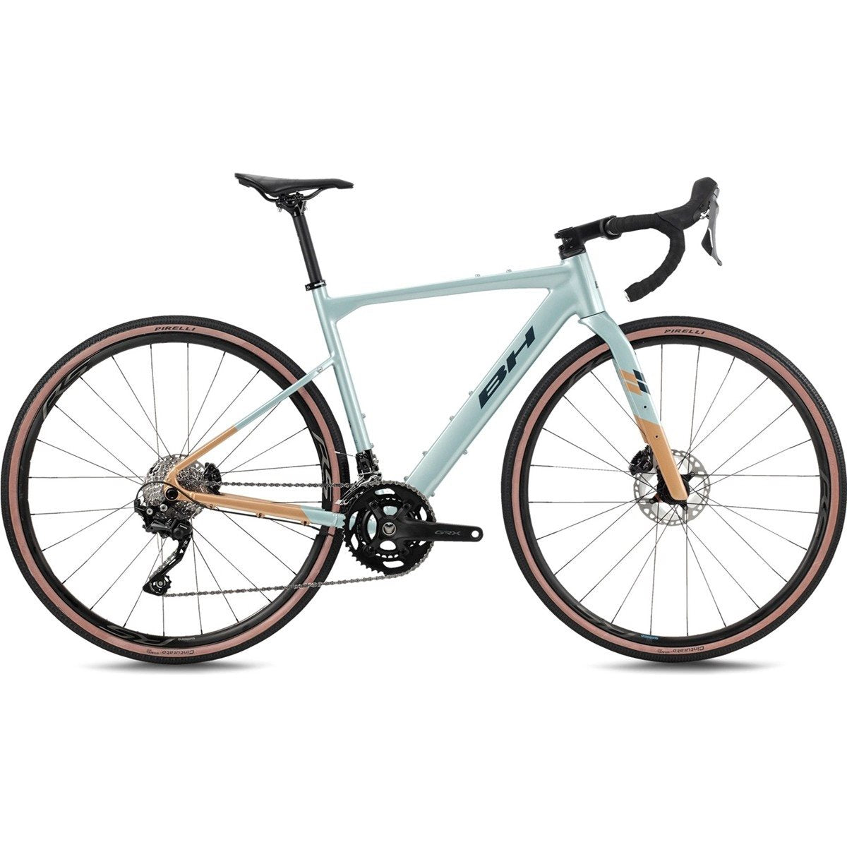 Gravel bike BH Gravelx Alu 1.0 Sea Blue/Golden/Dark Green