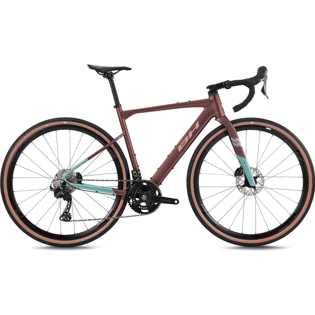 Gravel bike BH Gravelx Alu 1.8 Dark Red/Oxyde/Green Sea