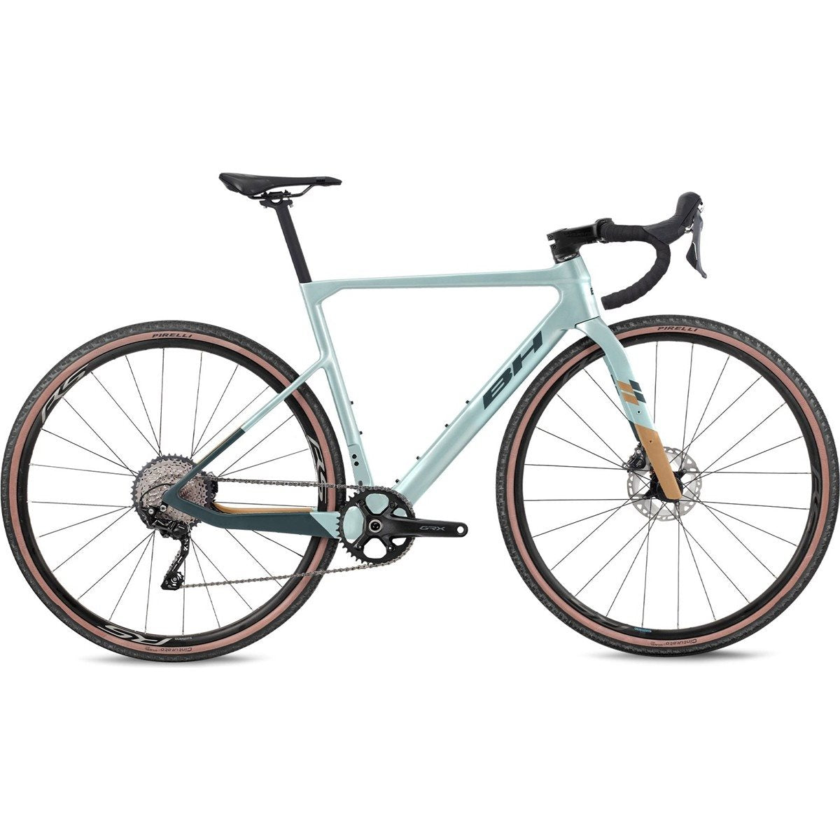 Gravel bike BH Gravelx Evo 3.5 R Sea Blue/Golden/Dark Green