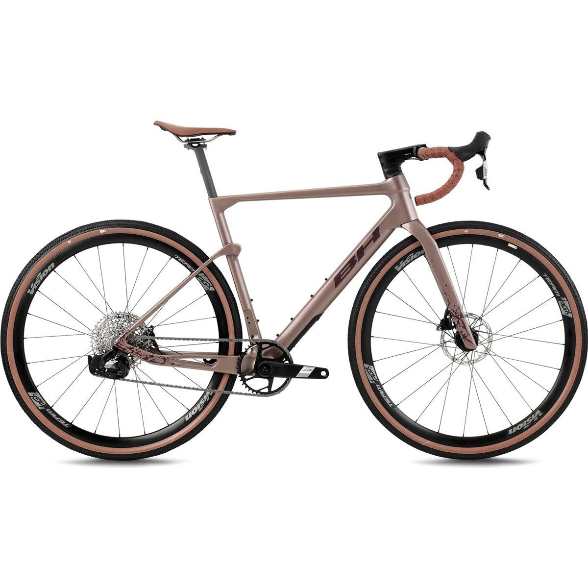 Gravel bike BH Gravelx Evo 4.0 AT Rose Gold/Dark Red/Dark Red