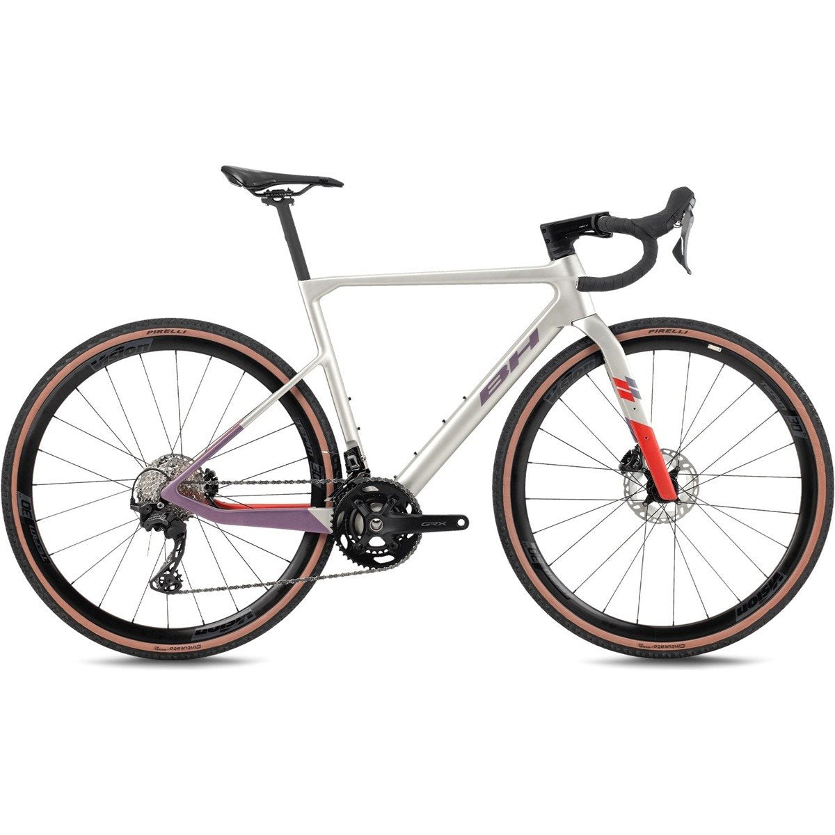 Gravel bike BH Gravelx Evo 5.5 R Pale/Lavanda/Dark Red
