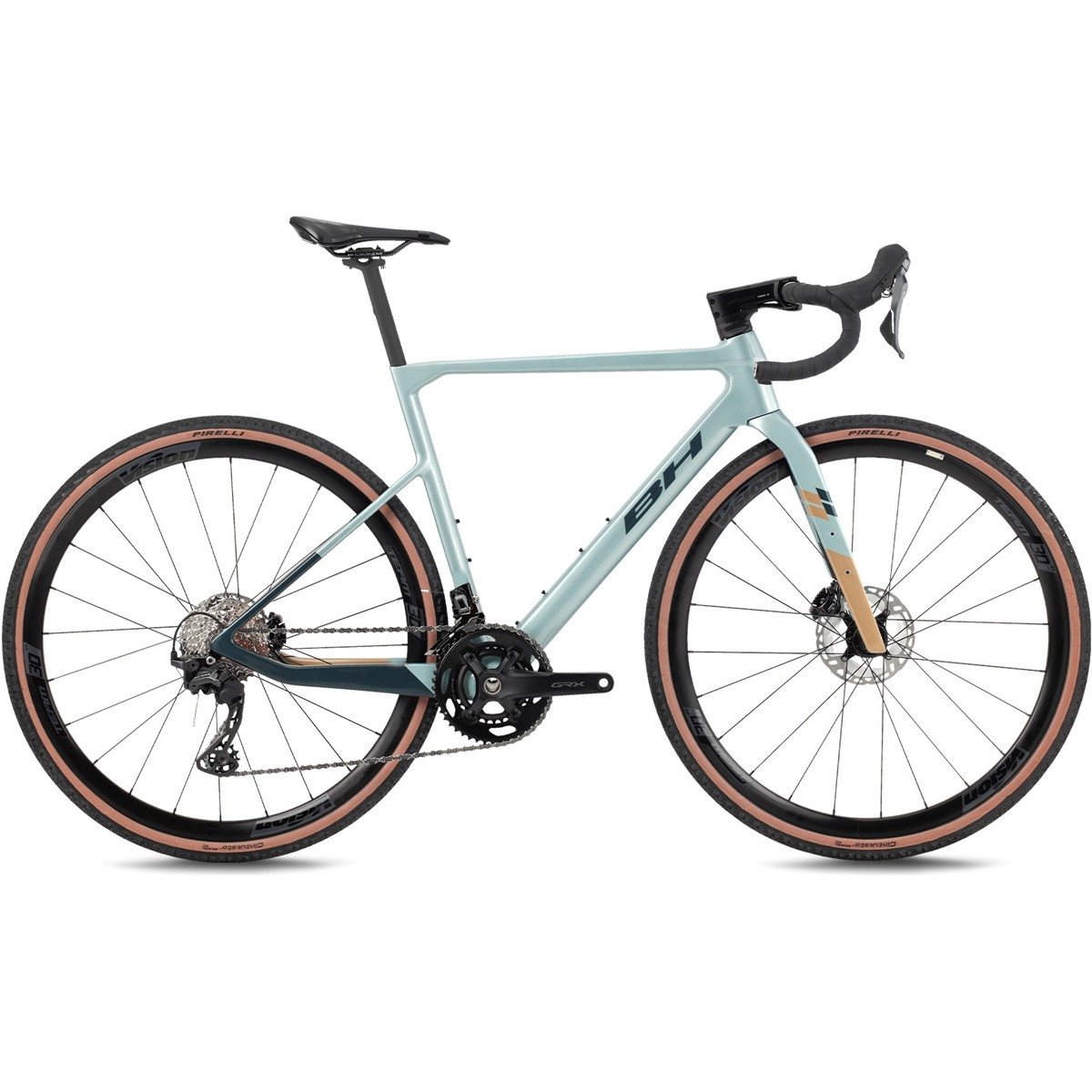 Gravel bike BH Gravelx Evo 5.5 R Sea Blue/Golden/Dark Green