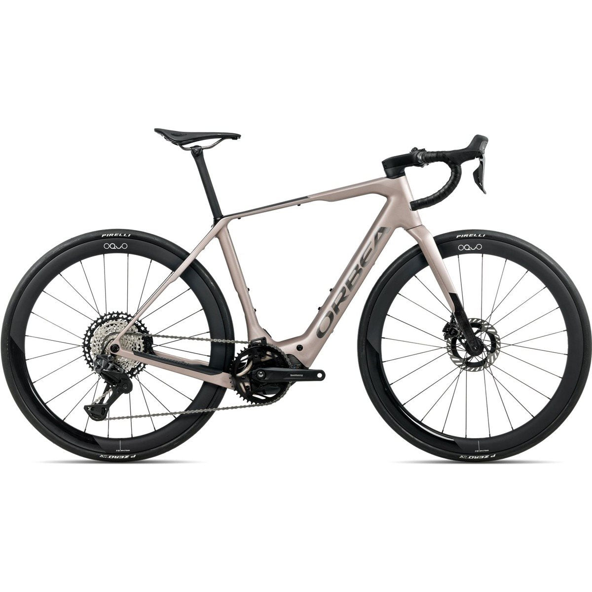 Gravel Elcykel Orbea Denna M10i 420Wh XT Di2 Nickel Matt/Carbon Raw Gloss