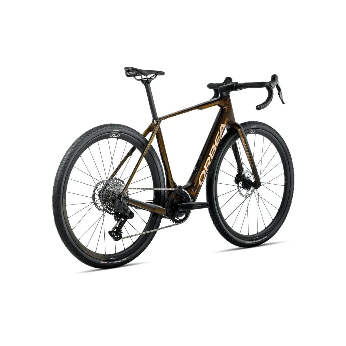 Gravel Elcykel Orbea Denna M31e 420Wh Rival AXS Caramel Carbon View/Metallic Gold
