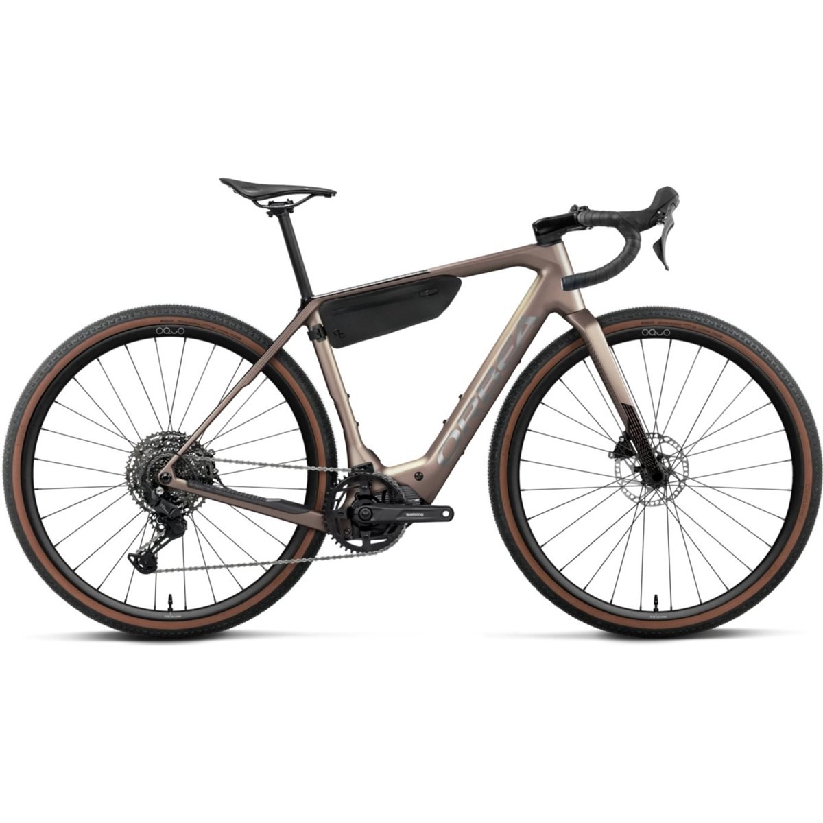 Gravel Elcykel Orbea Denna M40 Nickel Matt/Carbon Raw Gloss