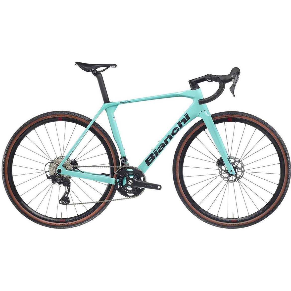 Gravelbike Bianchi Impulso Comp GRX610 Celeste