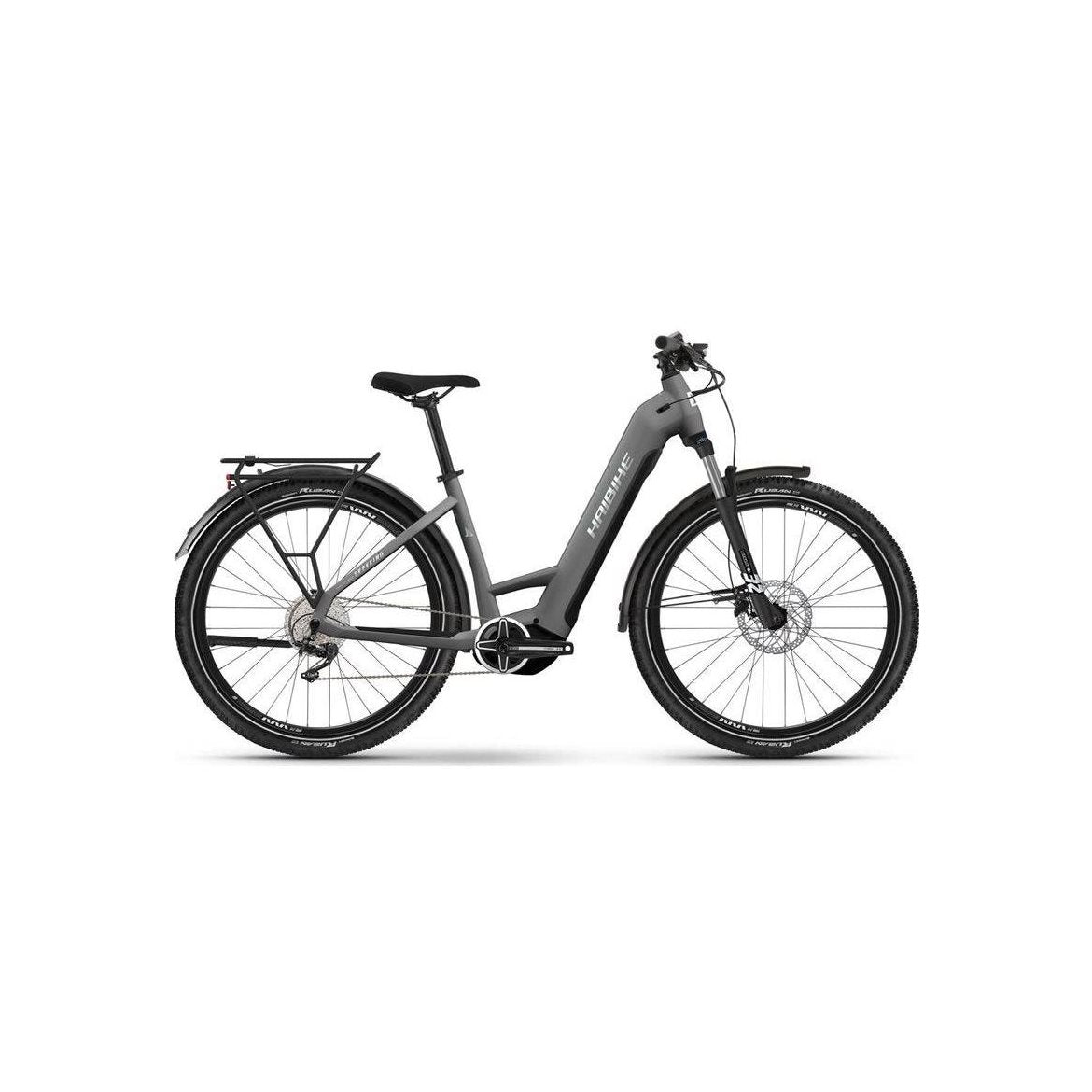 Haibike Elcykel hybrid Trekking 4 Low Dark Silver/Pearl Matt