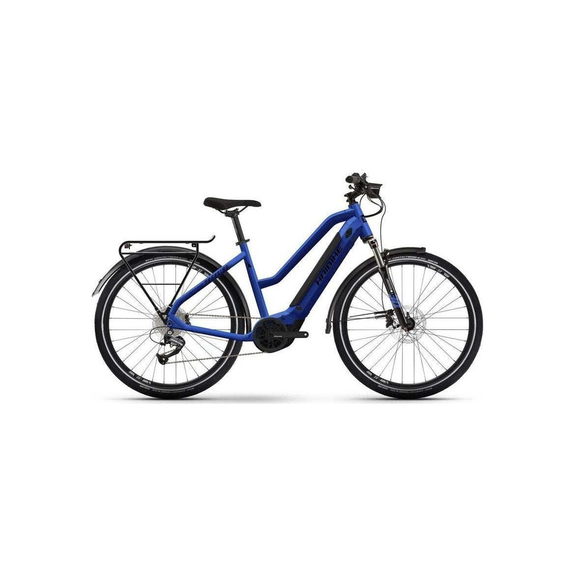 Haibike Elcykel hybrid Trekking 4 Mid Gloss Matt Blue/Blk