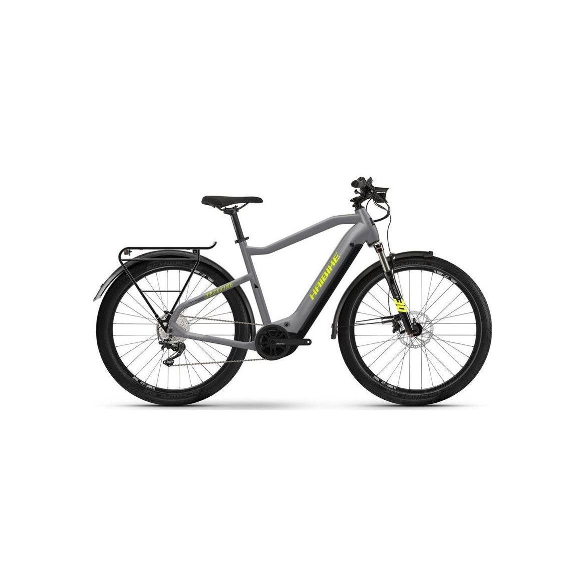Haibike Elcykel hybrid Trekking 6 High Gloss Grey Neon/Ylw