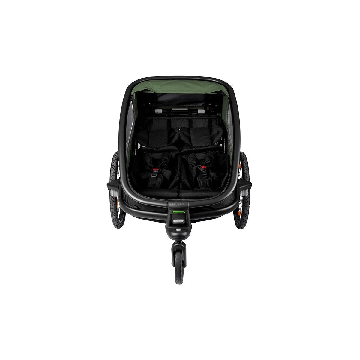 Hamax Cykelvagn Outback One 1 Barn Green/Black