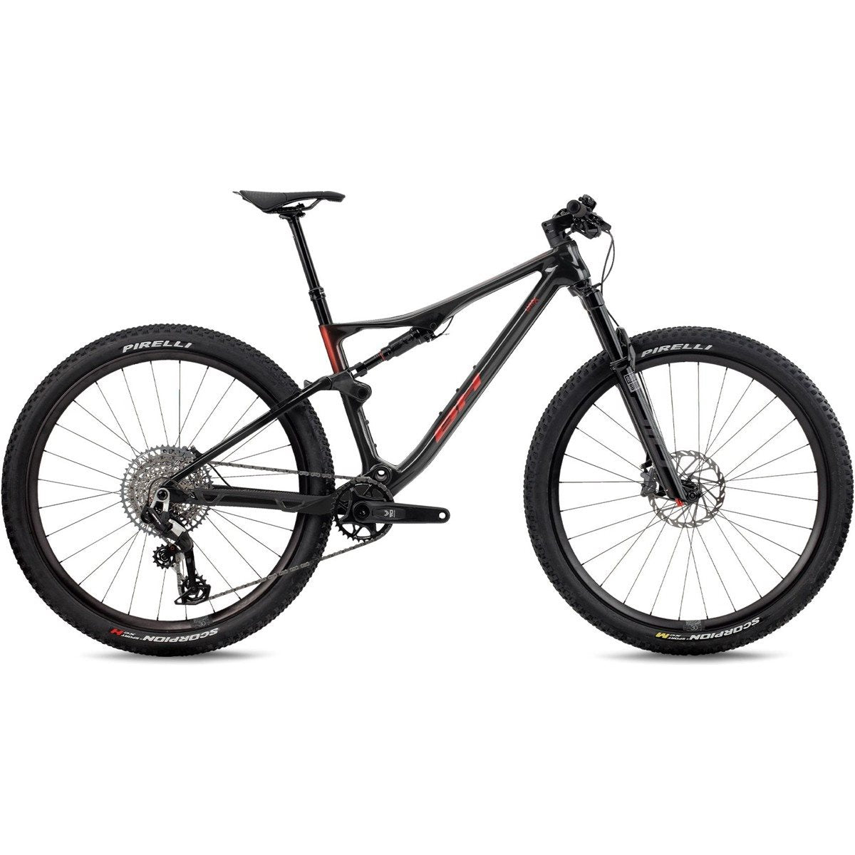 Heldämpad MTB BH Lynx Race 8.5 Black/Red/Red