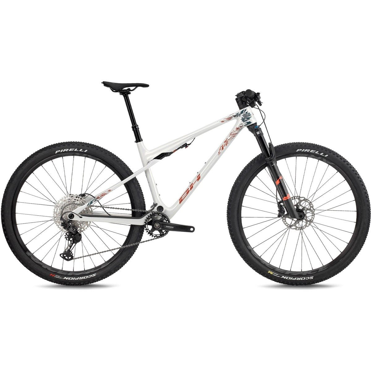 Heldämpad MTB BH Lynx SLS 6.0 White/Oxyde/Dark Green