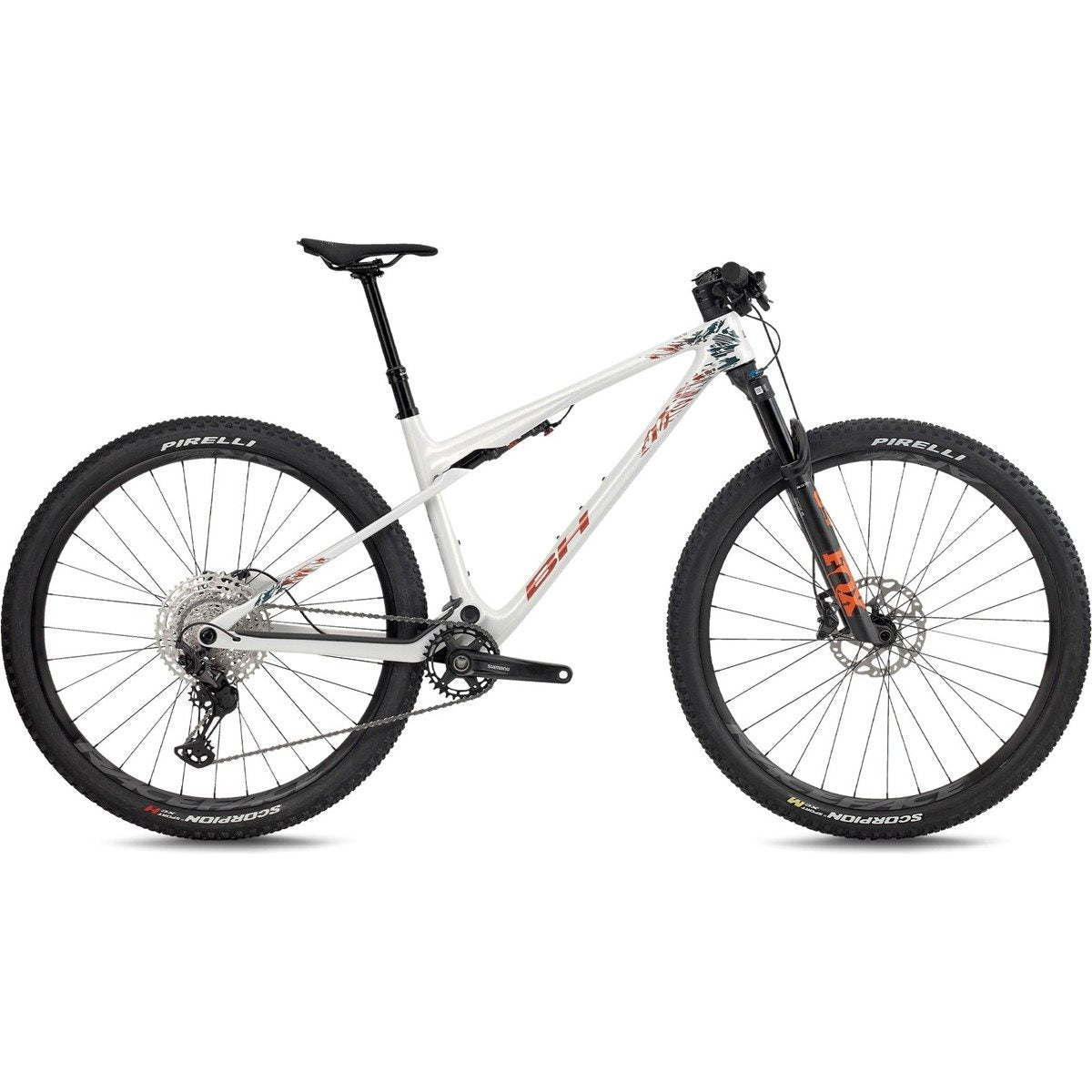 Heldämpad MTB BH Lynx SLS 6.5 White/Oxyde/Dark Green