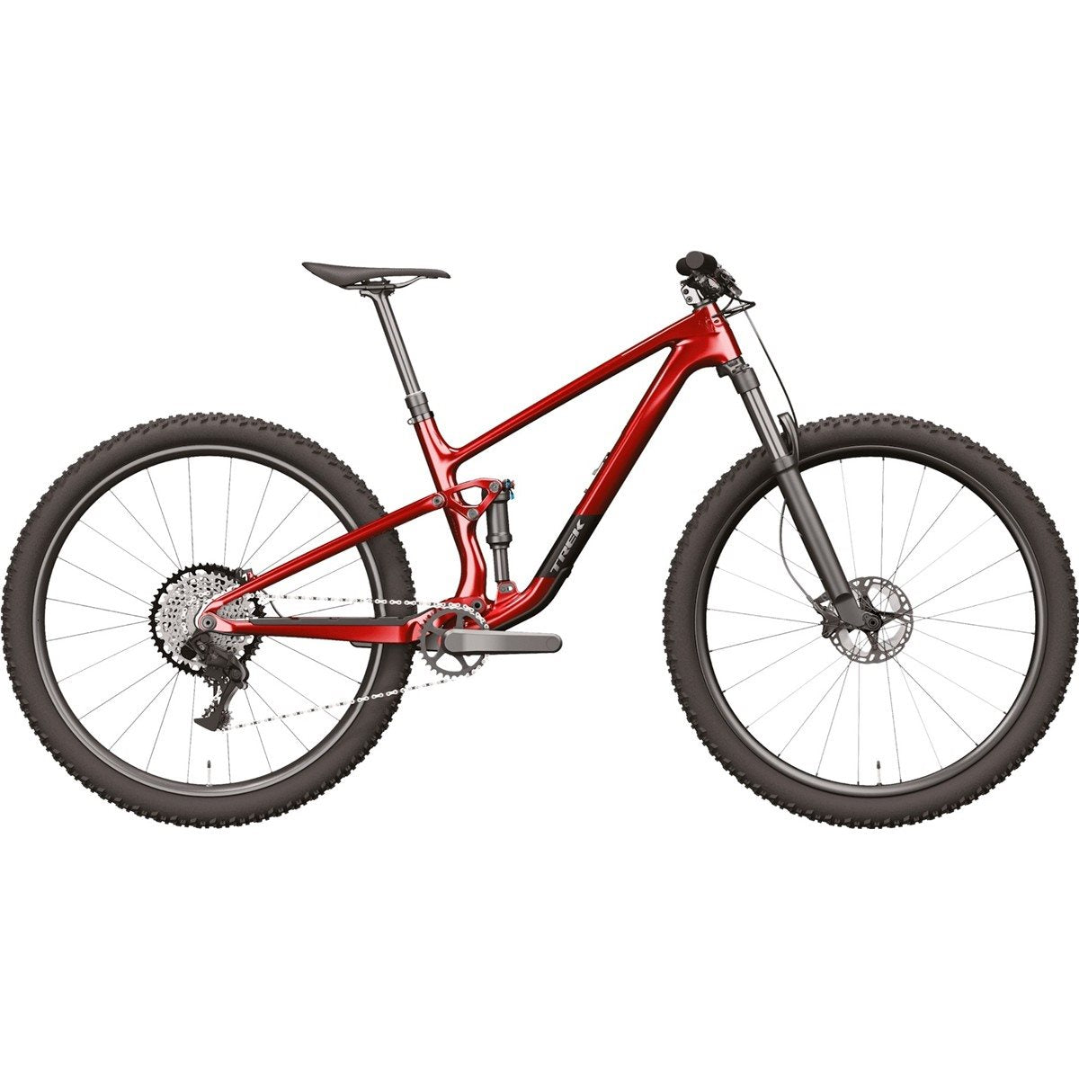 Heldämpad MTB Trek Top Fuel 8 Gen 4 Fury Red