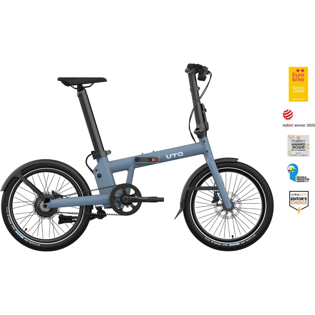 Hopfällbar Elcykel UTO Pro20 Mineral Blue 20"