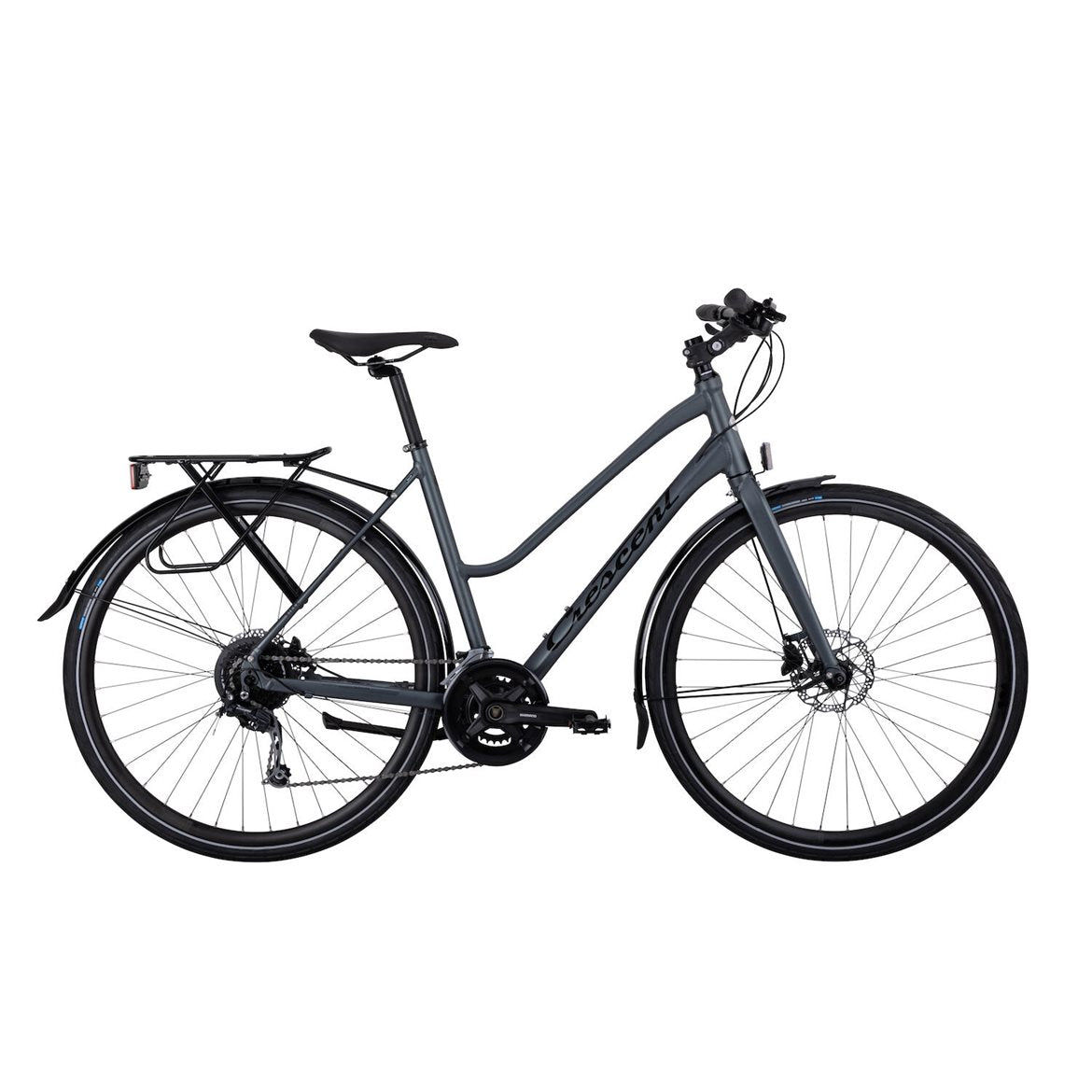 Hybridcykel Crescent Nikka Grå metallic matt