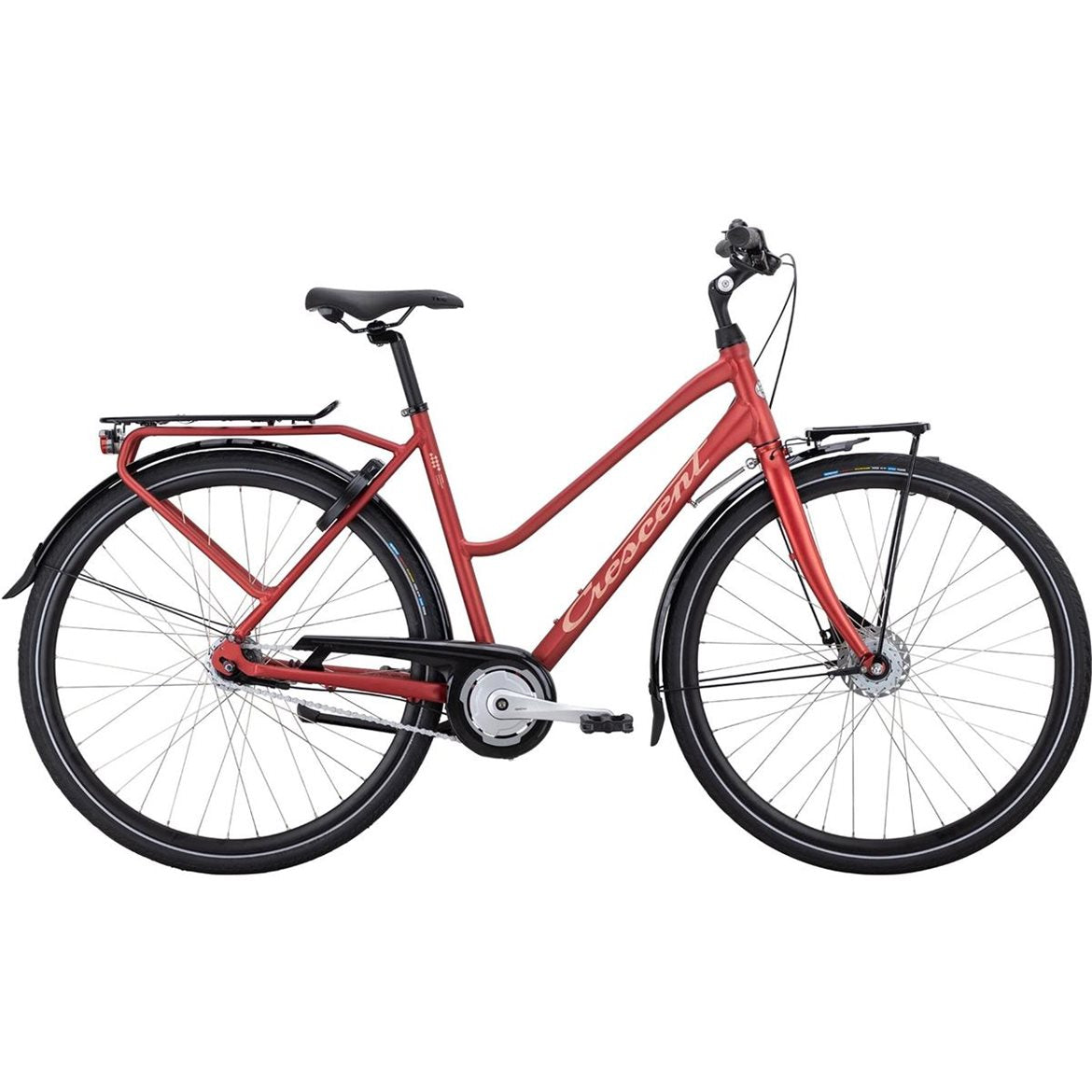 Hybridcykel Crescent Rissa Röd matt