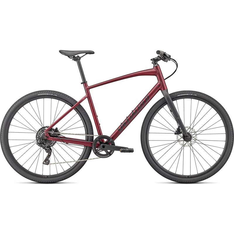 Hybridcykel Specialized Sirrus X 3.0 Satin Maroon / Black / Satin Black Reflective