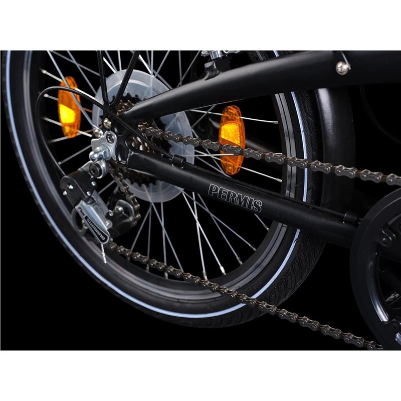 Kronan Hopfällbar Cykel Permis U6 20" 6-Växlad Svart