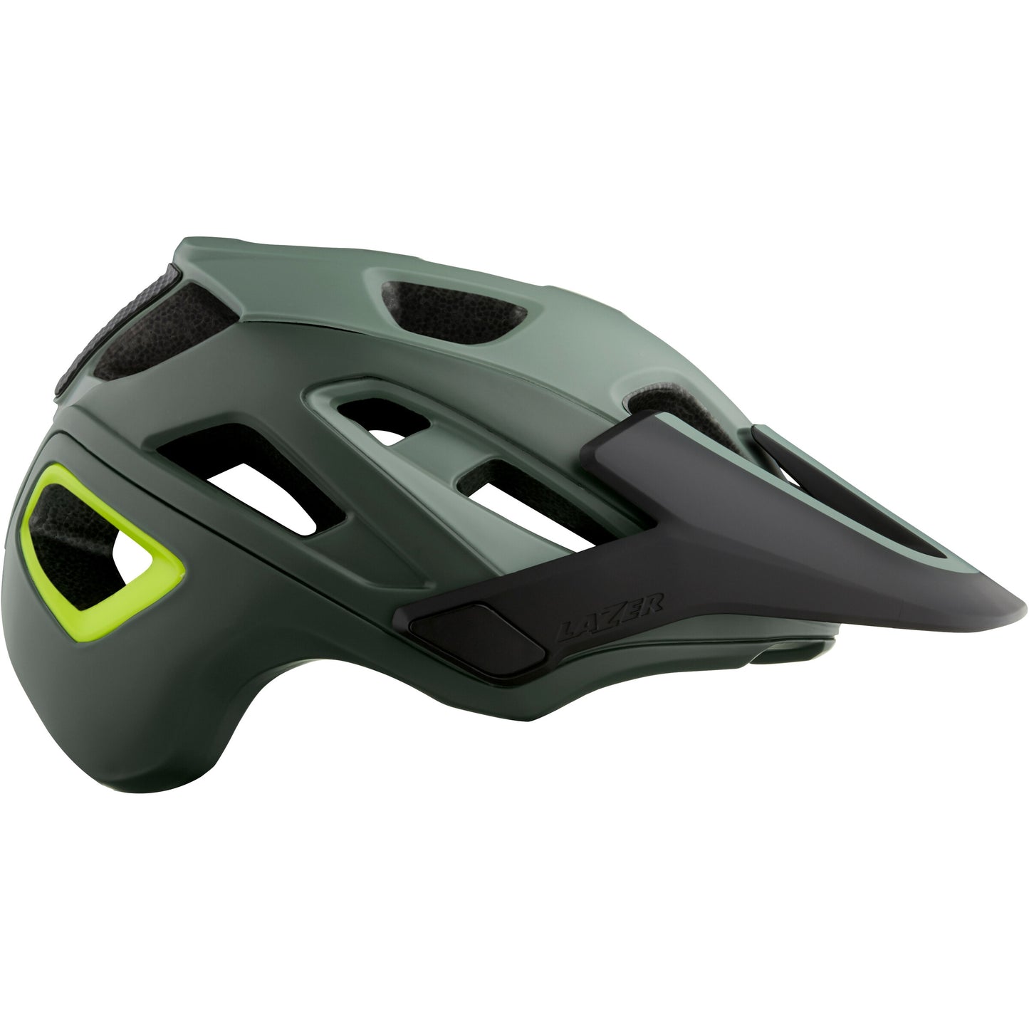 Cykelhjälm Lazer Jackal MIPS Matt Mörkgrön/Gul