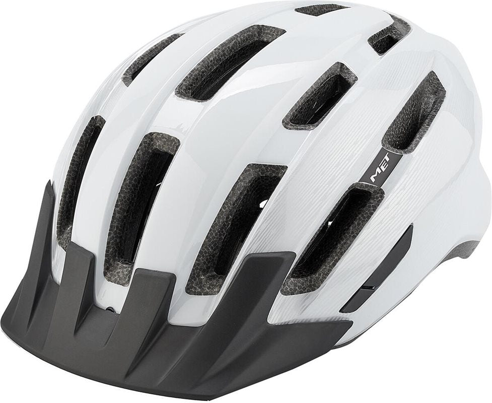 Met Cykelhjälm Downtown White/Glossy